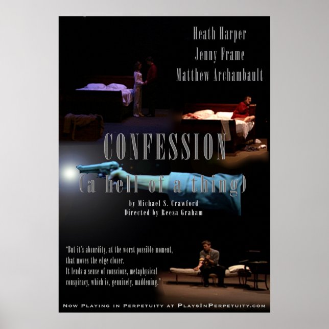 Póster "Confession...(A Hell of a Thing) Large Poster (Frente)