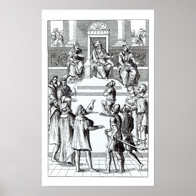 Póster Confession for amends before the tribunal, after a (Frente)