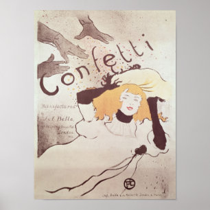 Póster Confetti, 1893
