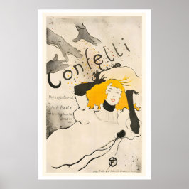 Póster Confetti Vintage Poster by Henri de