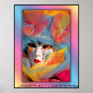 Póster confettii de carnaval