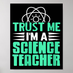 Póster Confía en mí, soy profesora de ciencias con Stem S