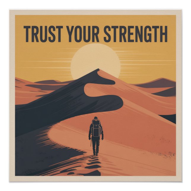 Póster Confía en tu fuerza (Anverso)