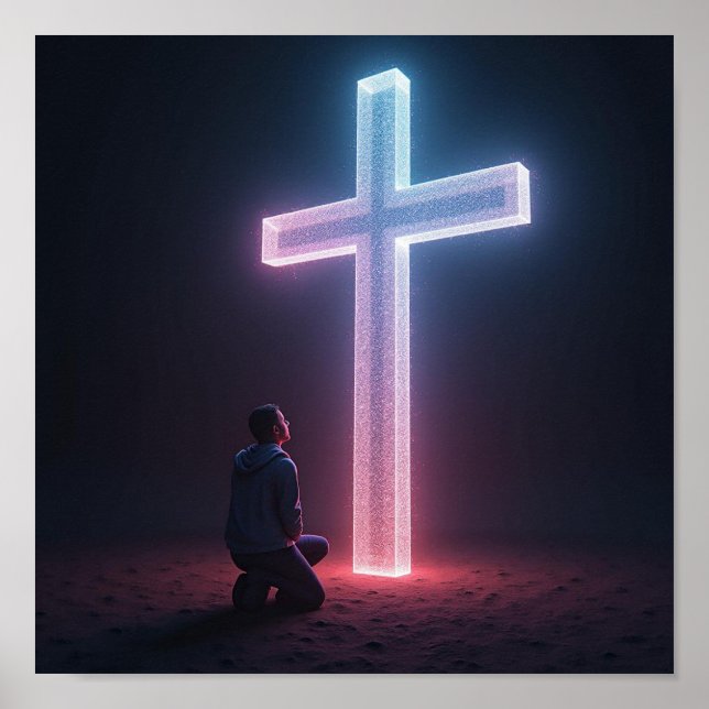 Póster Confiando en Dios (Frente)