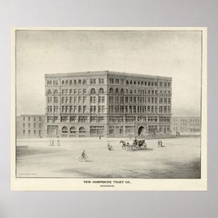 Póster Confianza Co, Manchester de New Hampshire