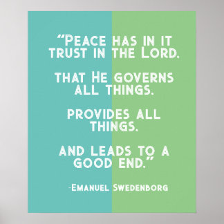 Póster Confianza colorida en el Poster del Señor