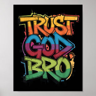 Póster Confianza de la juventud en Dios Hermano divertido