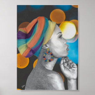 Póster Confianza en la Reina 5x7 Poster