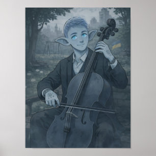 Póster Confianza / Violonchelista / Parque