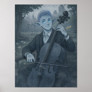 Póster Confianza / Violonchelista / Parque