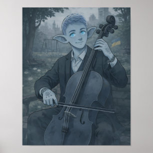 Póster Confianza / Violonchelista / Parque