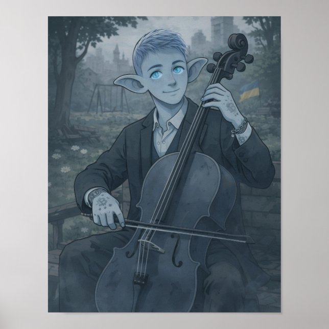 Póster Confianza / Violonchelista / Parque (Frente)