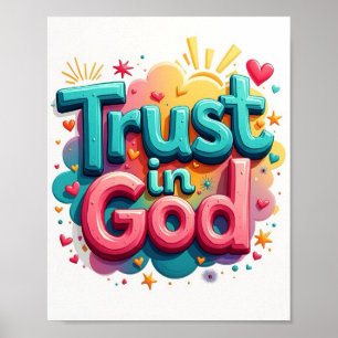 Póster Confiar en Dios