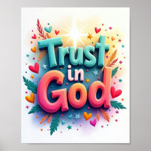 Póster Confiar en Dios