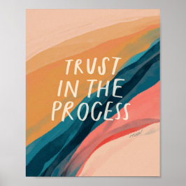 Póster Confiar en el poster del proceso