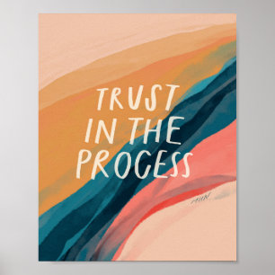 Póster Confiar en el poster del proceso