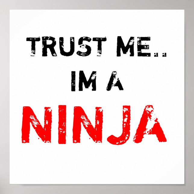 PÓSTER CONFIAR EN MÍ. IM A NINJA (Frente)