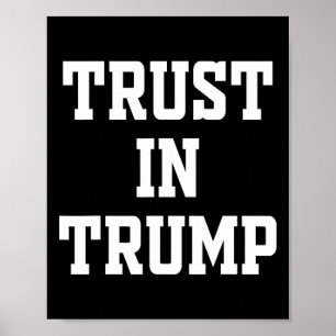 Póster Confiar en Trump