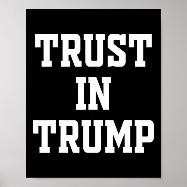 Póster Confiar en Trump (Frente)