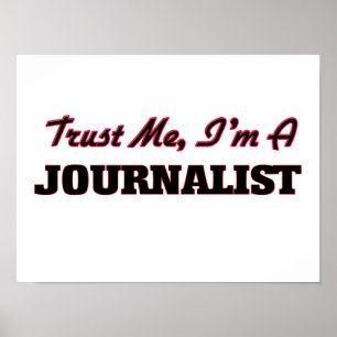 Póster Confíe en que yo es periodista