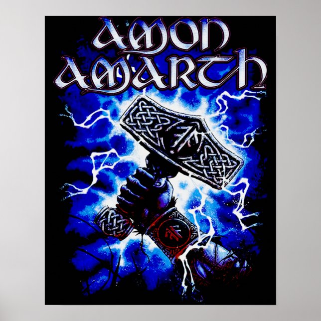 Póster Configuración oficial de la música de Amon Amarth (Frente)