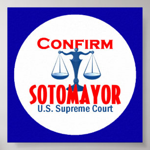 Póster Confirme el poster de Sotomayor