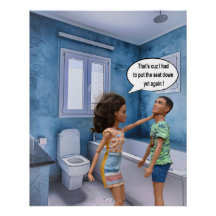 Conflicto de asientos de inodoro