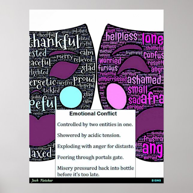 Póster Conflicto Emocional (Frente)