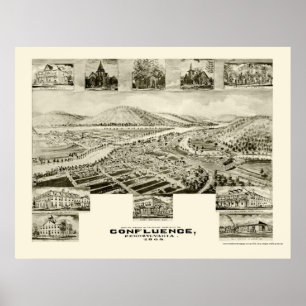 Póster Confluencia, Mapa Panorámico PA - 1905