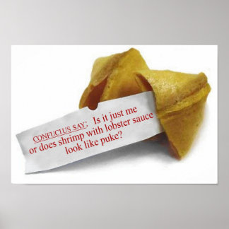 Póster Confucio dice poster de Fortune Cookie