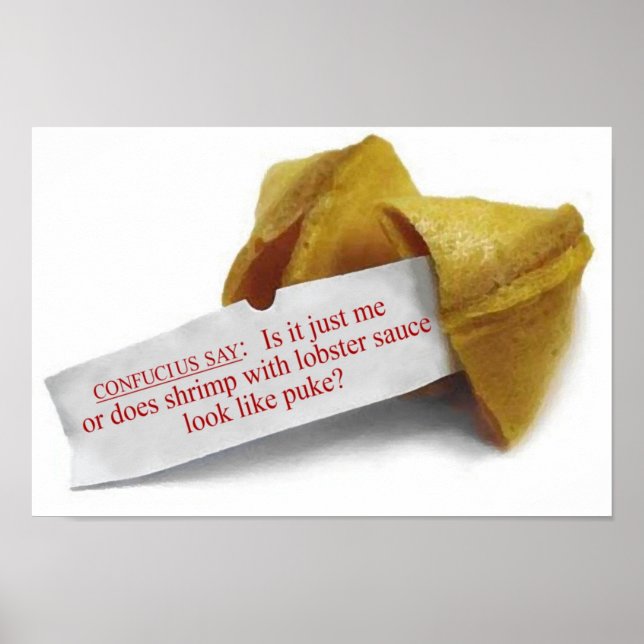 Póster Confucio dice poster de Fortune Cookie (Frente)