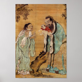 Póster Confucio, Lao Tzu y Buda