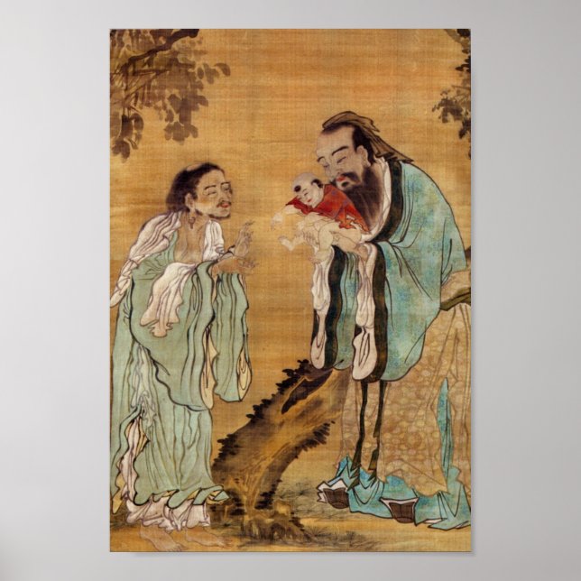 Póster Confucio, Lao Tzu y Buda (Frente)