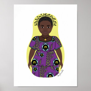 Póster Congolese Matryoshka Poster