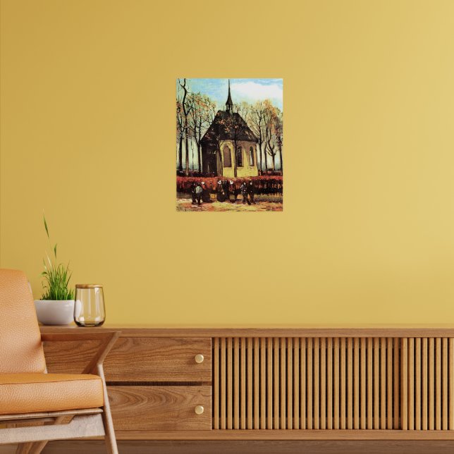 Póster Congregación saliendo de la Iglesia Reformada (Salón 2)