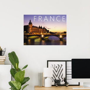 Póster Congreso en el río Sena París, Francia