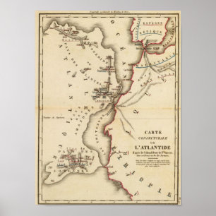 Póster Conjecturale de l'Atlantide