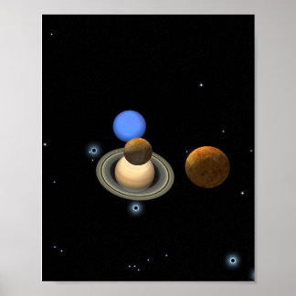 Póster Conjunción de planetas Fotografía