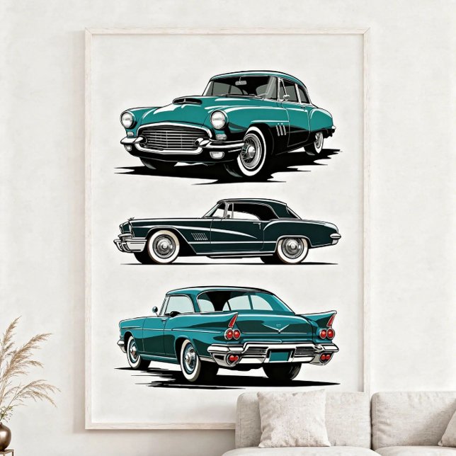 Póster Conjunto de 3 coches antiguos. (Subido por el creador)