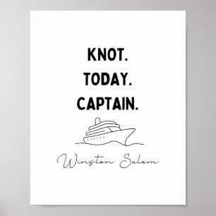 Póster Conjunto de Capitán Crucero No Nudo Hoy Winston Sa