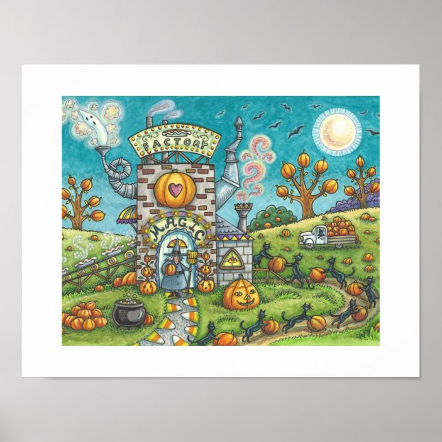 PÓSTER CONJUNTO DE GATOS BLANCOS Y NEGROS LINE PIE FACTOR (Frente)