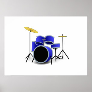 Póster Conjunto de tambores
