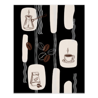 Póster Conjunto Imprimible de Café Árabe, Arte de Pared p