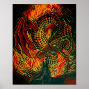 Póster Conjure el dragón