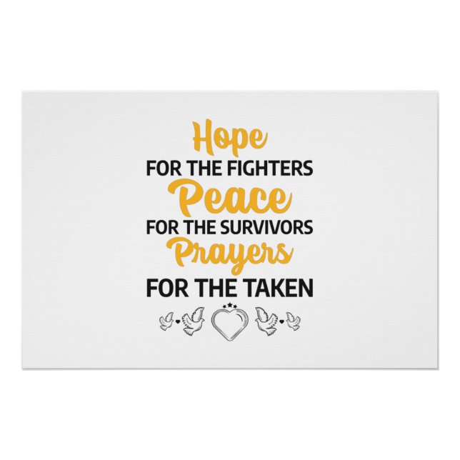 Póster conmemoración del día mundial del cáncer (Anverso)