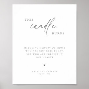 Póster Conmemoración Minimalista Gris de la Moda contempo