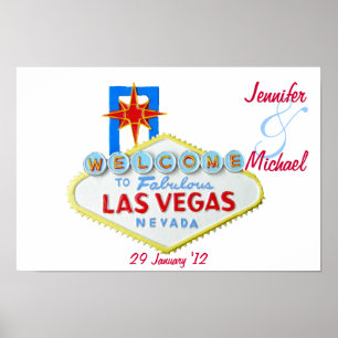 Póster Conmemoración personalizada de Las Vegas