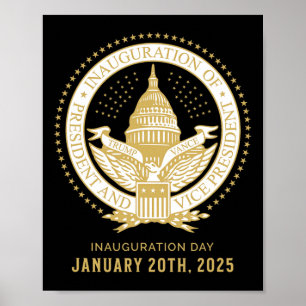 Póster Conmemorar la 60ª inauguración presidencial presid