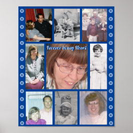 Póster conmemorativo de nueve fotos para siempre e