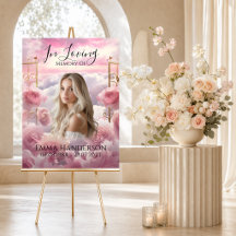 Póster conmemorativo de rosas rosadas Celebración 